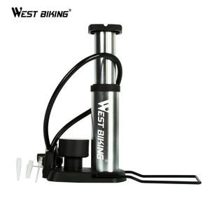 מערב רכיבה על אופניים 160 PSI אופניים רגל משאבת אוויר הופעל רצפת משאבה עם מד אופניים מחזור משאבת מיני ניידת אופני צמיג <span class=keywords><strong>inflator</strong></span> - Product Image 2