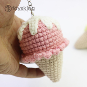 Giocattoli Amigurumi all'Uncinetto a Forma di Cibo, Portachiavi Gelato Delizioso per Vendita all'Ingrosso - Product Image 2