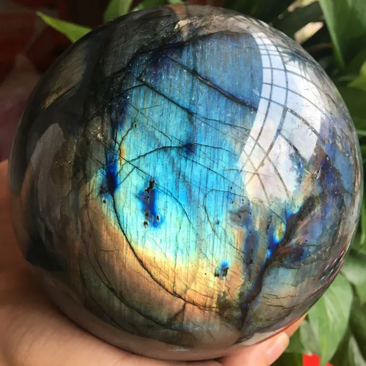 Wholesale natural healing gemstone labradorite sphere For sale