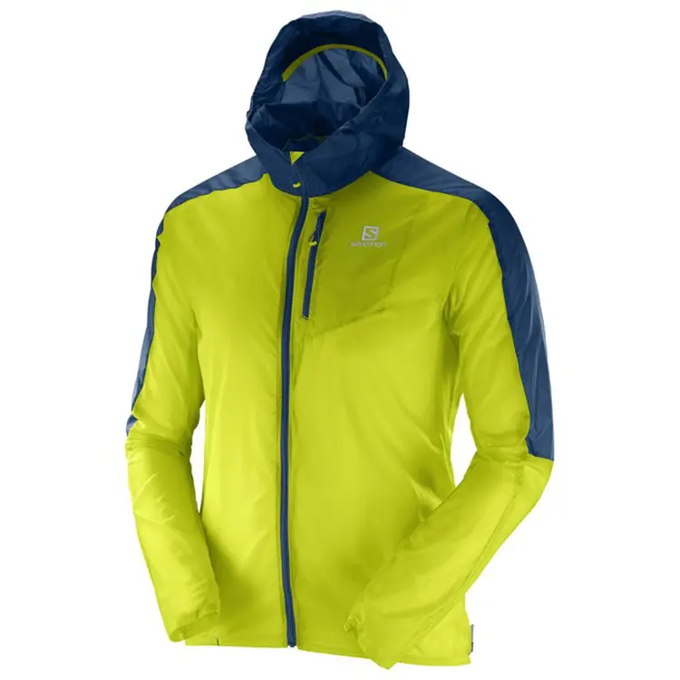 100%nylon lightweight nylon running jacket waterproof breathable windbreaker jacket with hood