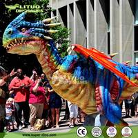 Costume de dragon réaliste pour enfants, thème d'activité, attraction pour enfants, à vendre
