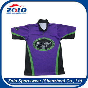 Wholesale cheap price curved hem no brand zip T-shirt - Product Image 5