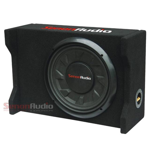 Senon Audio Cheap 12 Shallow Custom Truck Car Subwoofer Enclosures With Black Carpet