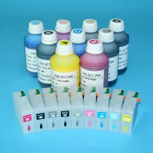 P800 de pigmento de impresión de tinta y cartucho recargable para Epson SC-P800 recarga cartucho de tinta para Epson T8501-T8509 en Europa