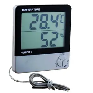 Büyük ekran oda sıcaklığı nem ölçüm dijital Lcd Termometro Higrometro