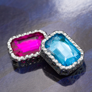 <span class=keywords><strong>Nido</strong></span> de diseño de cristal de coser de forma de rectángulo de diamantes de imitación para la ropa - Product Image 5