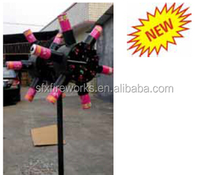 نافورة رياح كهربائية دوّارة مزدوجة الاتجاه تعمل بالتحكم عن بعد ، ألعاب نارية - Product Image 2