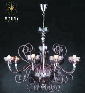 Elegante y elegante candelabro LED <span class=keywords><strong>de</strong></span> <span class=keywords><strong>cristal</strong></span> <span class=keywords><strong>de</strong></span> Murano, lámpara colgante, iluminación <span class=keywords><strong>de</strong></span> <span class=keywords><strong>cristal</strong></span> moderna, hierro, Metal, interior, restaurante, <span class=keywords><strong>centro</strong></span> <span class=keywords><strong>comercial</strong></span>, colgante - Product Image 2