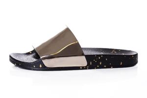Logotipo personalizado verano elegante calzado damas brillante zapatillas Sandalias - Product Image 3