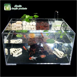 Cleaner Stylish Sáng Tạo Trang Chủ Trang Trí Mini Được Sử Dụng Tanks Bán Fish Tank Tùy Chỉnh Acrylic Nhỏ Trang Trí Aquarium