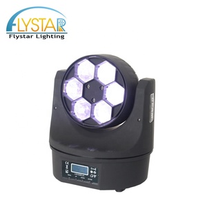 Pièces centrales de décoration de mariage 15W, Led <span class=keywords><strong>lavage</strong></span>, 4 en 1, yeux d'abeille, Mini faisceau, tête mobile, 6 pièces - Product Image 4