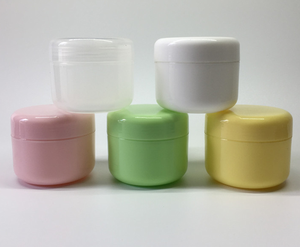 20G 50G 100G 250G <span class=keywords><strong>PP</strong></span> Nhựa Vòng Màu Hồng Trắng Đầy Màu Sắc Kem Mỹ Phẩm Lọ Với Nắp Bên Trong Cho Chăm Sóc Da Mắt Kem Mặt Nạ - Product Image 5