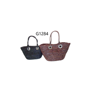 New style fashion high quality sheet corn basket straw beach bag with Teddy bear - Product Image 2