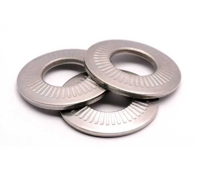 Stainless Steel Serrated Tooth Knurling Conical Beveled Washer serrated face washers