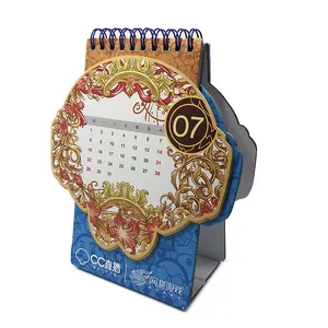 Company Fancy new year 2018 desk calendar printing in Guangzhou