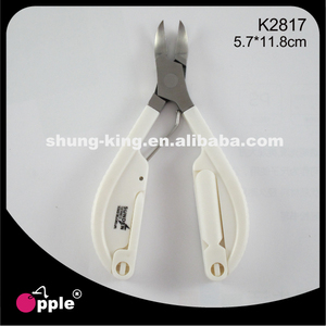 กรรไกรตัดเล็บแอปเปิ้ล K2817 สแตนเลสสตีล ปากแบน 5.7x11.8 ซม. ทนทานสำหรับใช้กับนิ้วมือ - Product Image 2
