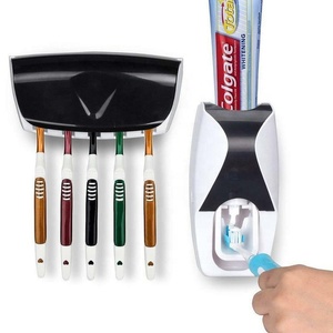 montado en la pared automático dispensador de pasta de dientes y cepillo de dientes titular conjunto - Product Image 1