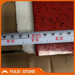 Composite gros rouge étincelle pierre de quartz comptoir prix inde - Product Image 5