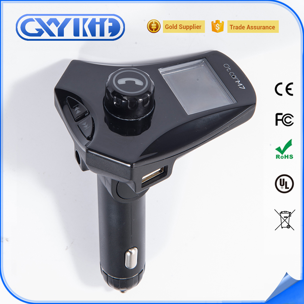 Bluetooth Transmisor de FM, Kit inalámbrico Para Coche con Cargador de Coche de Doble Puerto para Dispositivos de Audio Móvil