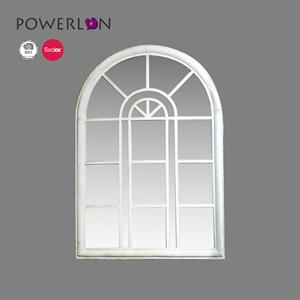 Papier peint noir sur cadre, grand miroir en fer - Product Image 5