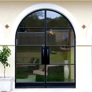 China Products Cheap Decorative Front Entry Glass Storm Doors With Side Panels