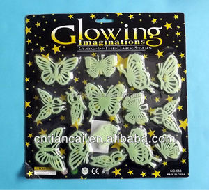 Autocollants fluorescents 3D d'animaux, étiquettes adhésives, lumineux nocturne, brillent dans la nuit - Product Image 2