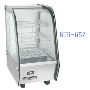 Small size table top +30 ~ +90C Temperature and bakery pastry showcase BTR-65Z