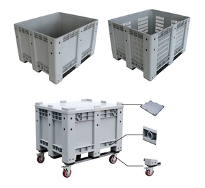 Pieghevole in plastica pallet con i lati/tamburo di plastica pallet/box auto - Product Image 3