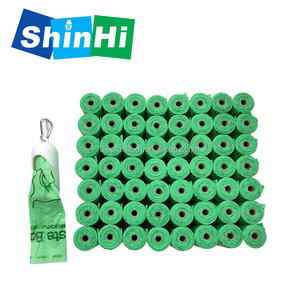 100 compostable biodegradable plastic cornstarch dog poop bags