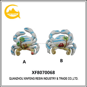 Resina pequeño lindo azul <span class=keywords><strong>crabe</strong></span> diseño busniess regalos 3D imán de nevera - Product Image 2