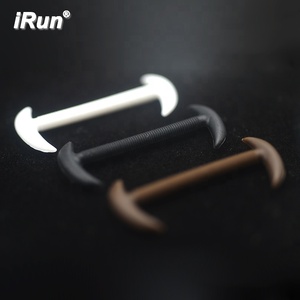 Meimirun − lacets de <span class=keywords><strong>chaussure</strong></span> en caoutchouc et Silicone, marron, sans nœud, pour hommes - Product Image 2