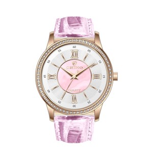 Venta caliente caso de piedra de cuero genuino correa de reloj de señora - Product Image 4