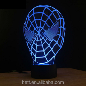3d Avengers ilusión 3d llevó la lámpara luz de la noche luz de noche Increíble - Product Image 5