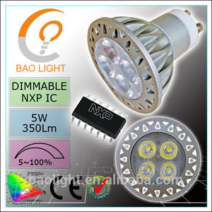 China de fábrica gs tuv ( ce ) rohs 5 w gu 10 bombilla led 220 v dimmable para mayorista - Product Image 1