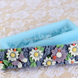 Moldes de Silicona para Jabón en Forma de Barra con Flores Grandes Hechas a Mano D0027 - Product Image 3