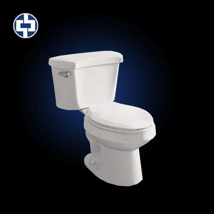 Toilettes en céramique avec levier latéral, salle de bain, toilette, mouvement sécurisé
