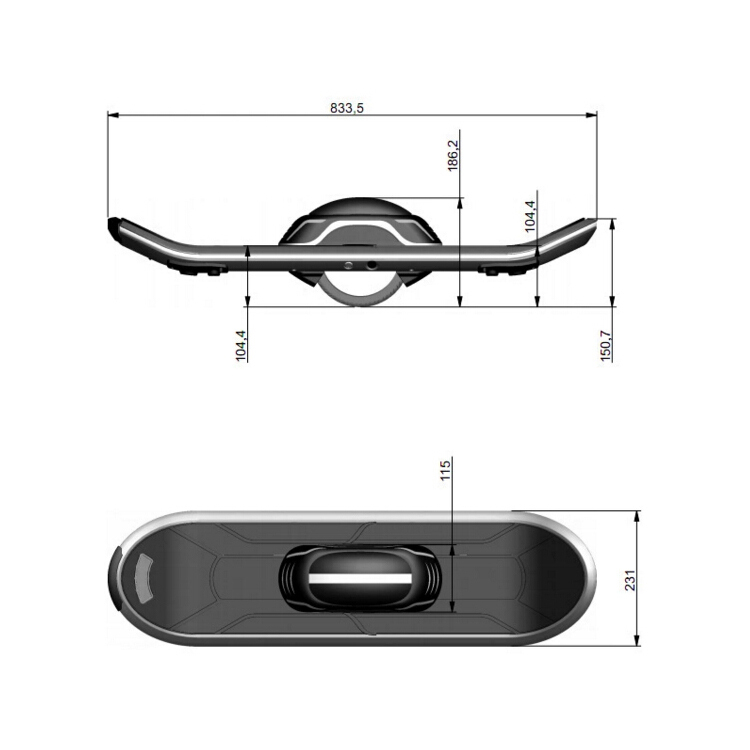 2016 HTOMT une roue chine hoverboard smart auto équilibrage sooter bluetooth scooter hoverboard électrique