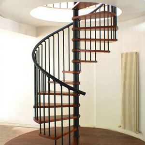 Ronda escalera Precio de ferrocarril usado chatarra de acero en forma de <span class=keywords><strong>s</strong></span> escalera de caracol de madera