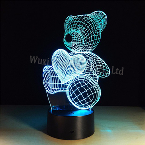 <span class=keywords><strong>Del</strong></span> Arco Iris de Acrílico Ccarve Ilusión Christma Regalo Animal de Encargo 3d Led Luz de <span class=keywords><strong>La</strong></span> <span class=keywords><strong>Noche</strong></span> - Product Image 2