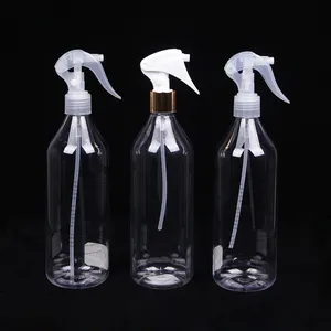 Most popular trigger pet empty 500ml spray bottle cosmetic plastic bottle factory wholesale supply