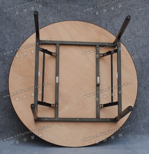 Bán Buôn Ván Ép Bàn Tiệc Gấp Bàn Ăn Với Chân Thép - Product Image 2