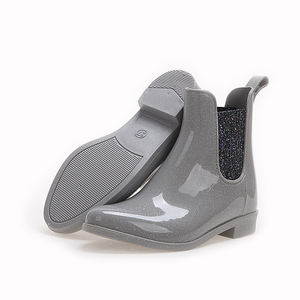 Di hotsale delle signore di plastica fashional pvc flash <span class=keywords><strong>chelsea</strong></span> scarpe <span class=keywords><strong>stivali</strong></span> da pioggia per le donne - Product Image 2