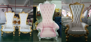 Hot Sale Cheap Wholesale Banquet Party Hotel Luxury Baroque Royal Throne Wedding Sofa - Product Image 3