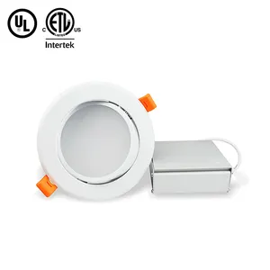 4 Inch Ic Rated Dimmable Led Panel Light Adjustable Panel Light Led Gimbal Downlight Gimbal Ultra Slim Recessed Panel Light