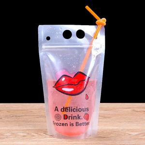 Sacos de embalagem para bebida, sacos recarregáveis com zíper, sacos de plástico para beber - Product Image 4