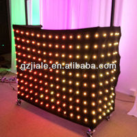 Yüksek lümen sahne ışıkları DJ 4x6m RGB LED perde kumaşı yıldız ışığı