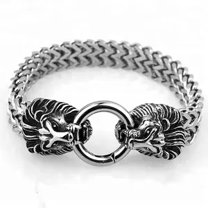 Marlary Nieuwe Top Kwaliteit Roestvrij Stalen Sieraden Mannelijke Accessoire Party Rock Link Armband Mannen Leeuw