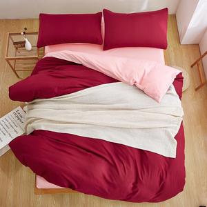 JR018 textiles para el hogar de Color sólido 4 unids <span class=keywords><strong>Hotel</strong></span> de cama - Product Image 4