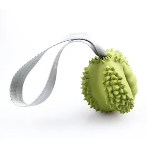 dog chew toy new design dog durian shapes Bite resistant solid dog chew toy