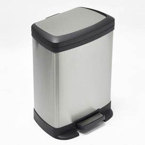 8 liter square stainless garbage trash <b>bin</b> - Product Image 1